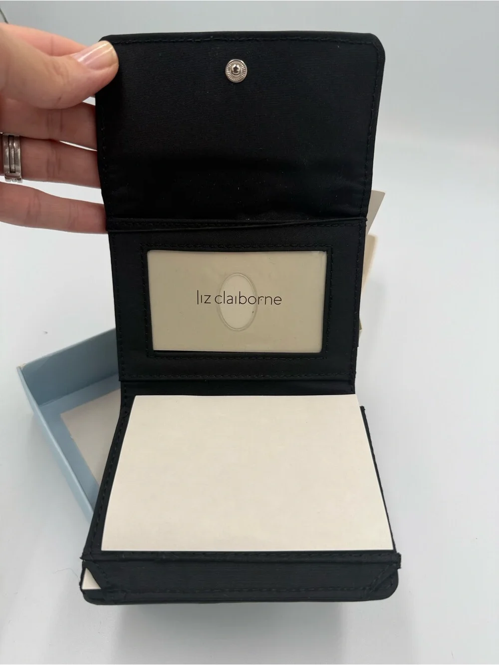 Liz Claiborne Black Women’s Trifold Wallet - Heritage Mosaic